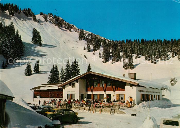 Spitzingsee Firstalm im Spitzinggebiet Wintersportplatz