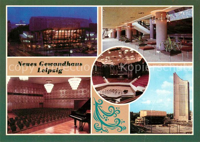 LEIPZIG Sachsen Neues Gewandhaus Foyer Grosser Saal Hochhaus Karl Marx Universit