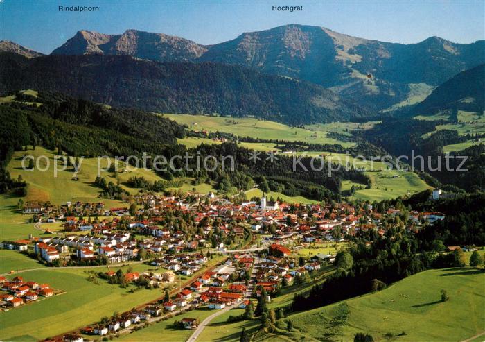 Oberstaufen Schrothheilbad Allgaeuer Alpen Fliegeraufnahme