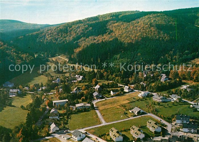 Willingen Sauerland Kneippkurort Naturpark Diemelsee Strycktal Fliegeraufnahme