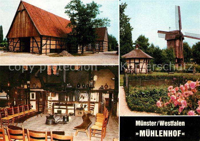 Muenster Westfalen Muehlenhof Freilichtmuseum Windmuehle