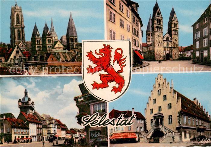 Selestat Bas Rhin Elsass Les Clochers Eglise Sainte Foy Tours des Chevaliers Sal