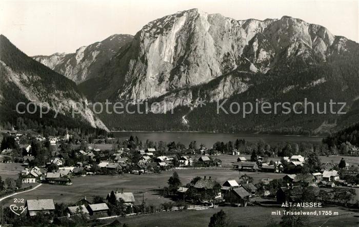 Alt Aussee Panorama Altaussee Trisselwand Totes Gebirge Fliegeraufnahme