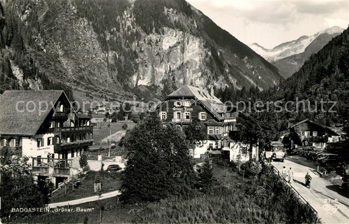 Badgastein Hotel Gaststaette Gruener Baum Alpen