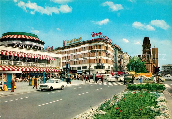 BERLIN  DE Kurfuerstendamm mit Kaiser Wilhelm Gedaechtniskirche