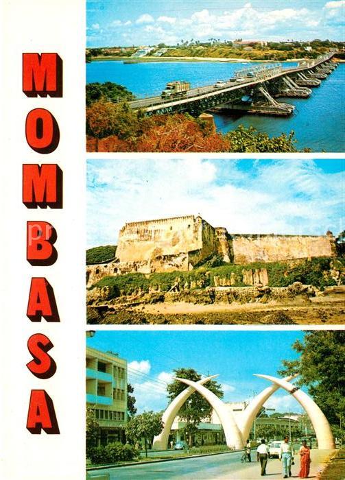 Mombasa Schiffsbruecke Fort Giant tusks