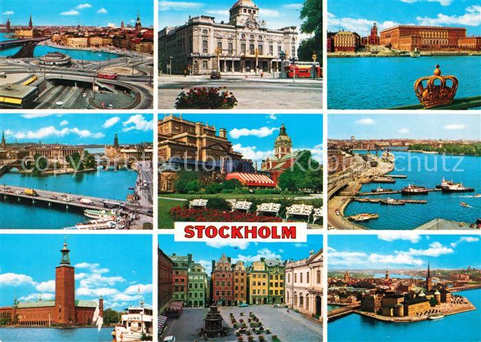 Stockholm Sehenswuerdigkeiten der Stadt Schloss Krone