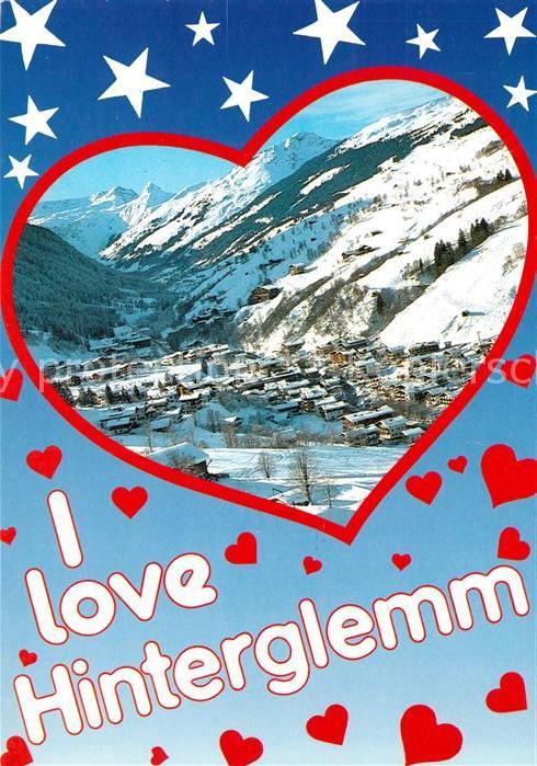 Hinterglemm Saalbach Wintersportplatz Allgaeuer Alpen Herz
