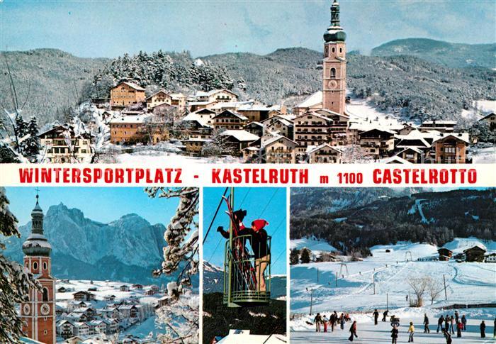 Kastelruth Suedtirol Wintersportplatz Schlerngebiet Dolomten Bergbahn Skipiste