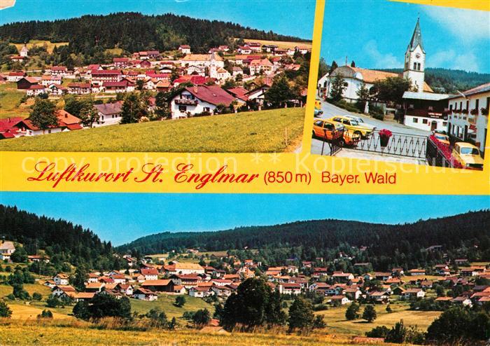 St Englmar Luftkurort Bayerischer Wald Ortsmotiv mit Kirche