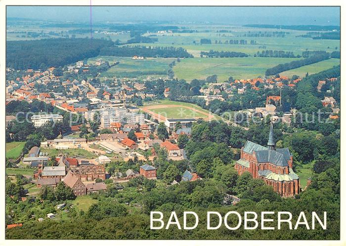 Bad Doberan Blick auf Muenster mit Altstadt Fliegeraufnahme