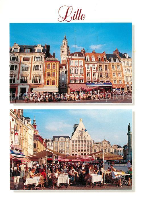 Lille Nord Facades typiques Place du General de Ga