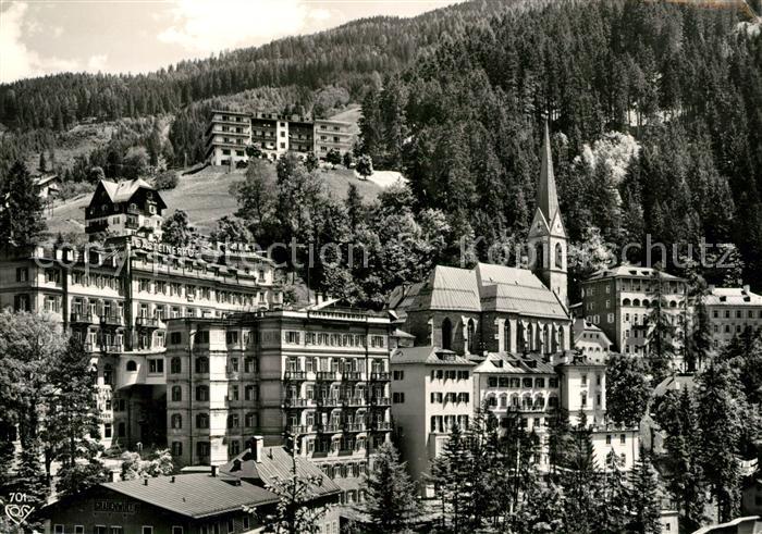 Badgastein Kurhotel Kirche Weltkurort an der Tauernbahn