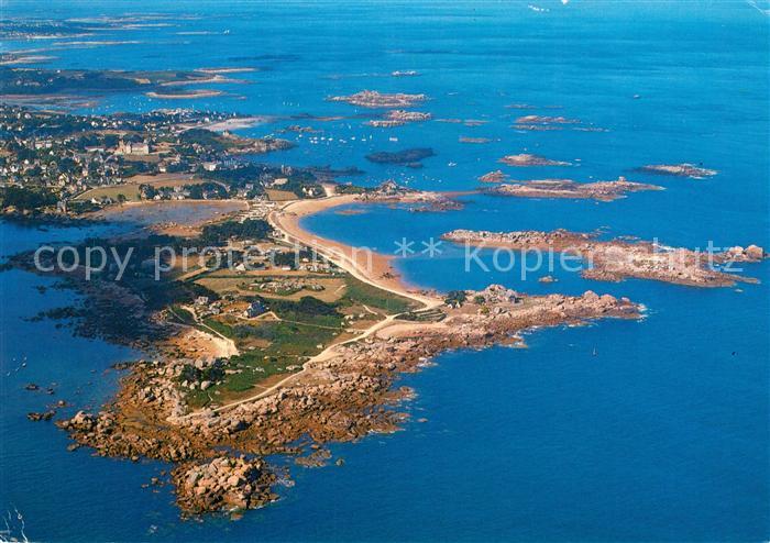 Tregastel Presqu Ile Renote vue aerienne Collection La Bretagne en Couleur