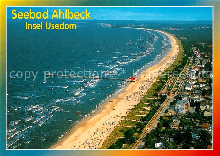 Ahlbeck Ostseebad Strand Seebruecke Fliegeraufnahme