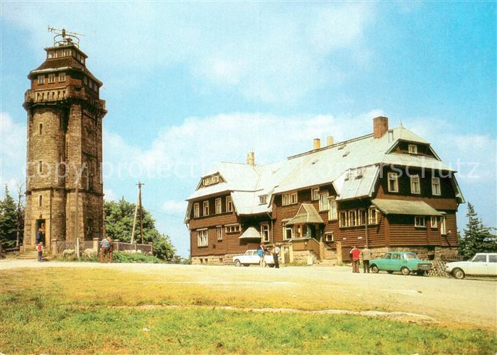 Auersberg Wildenthal Aussichtsturm und Berghotel Auersberg