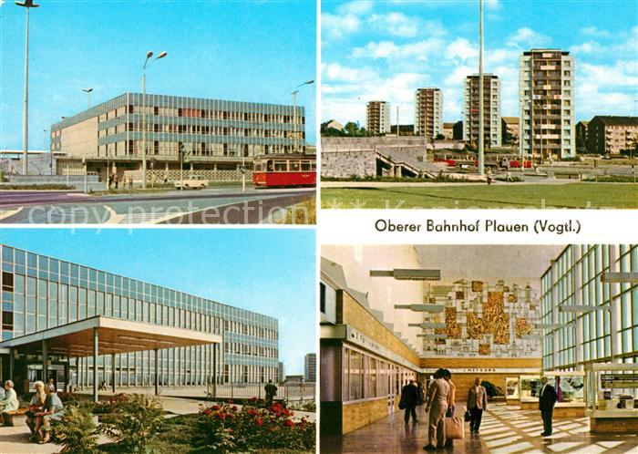 Plauen Vogtland Oberer Bahnhof Halle Hochhaeuser