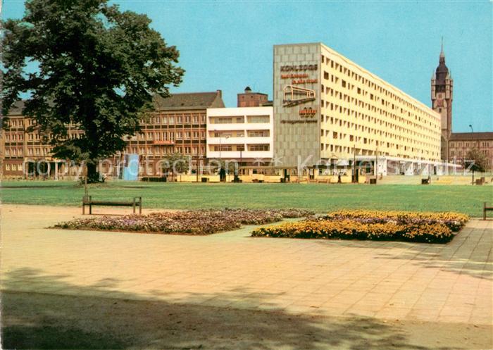 Dessau-Rosslau Blick zur Wilhelm Pieck Strasse Scheibe Nord