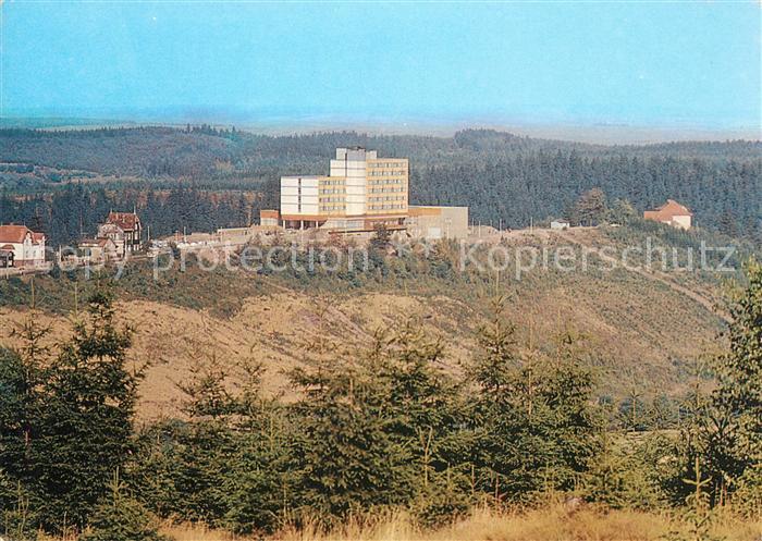 Finsterbergen Landschaftspanorama mit FDGB Erholungsheim Wilhelm Pieck