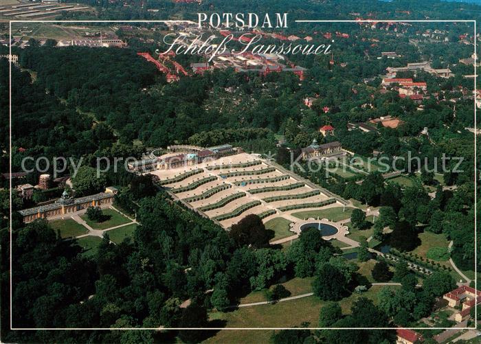 Potsdam Schloss Sanssouci Fliegeraufnahme