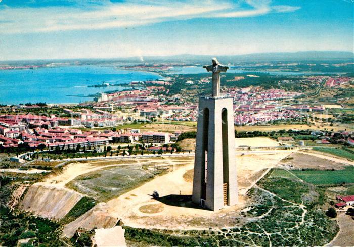 Almada Monumento a Cristo Rei visto do ar Christusstatue
