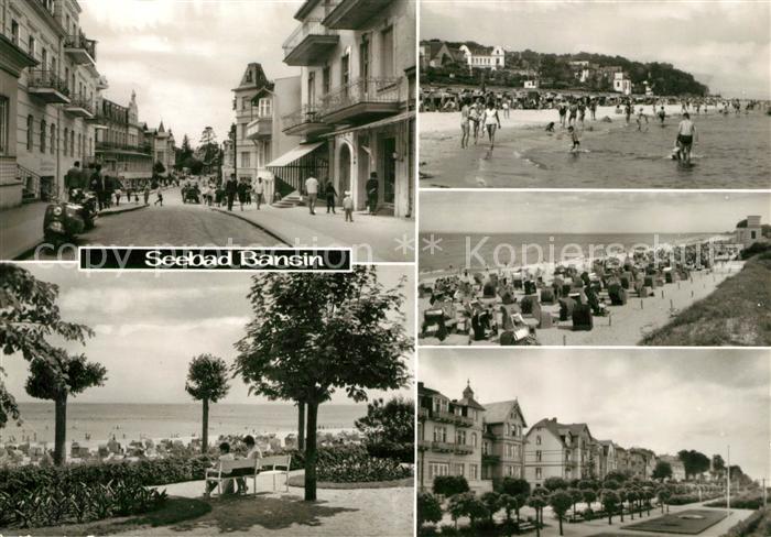 Bansin Ostseebad Strassenpartie Strand Promenade