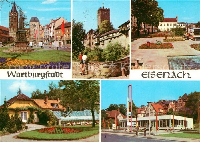 Eisenach Thueringen Wartburgstadt Lutherdenkmal Nikolaikirche Tor Wartburg Anlag