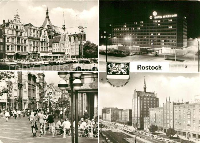 Rostock Ernst Thaelmann Platz Interhotel Warnow Kroepeliner Strasse Lange Strass