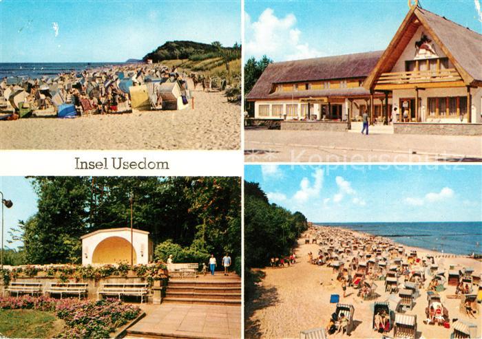 Insel Usedom Koelpinsee Strand Konzertplatz Damerow Forstferienheim Koserow Stra