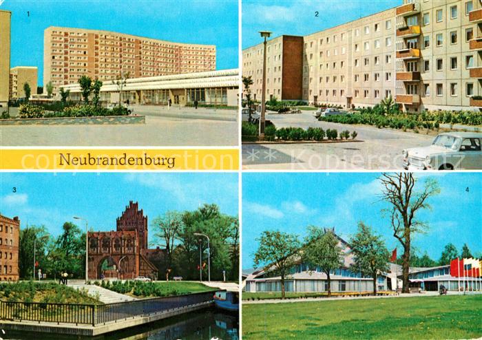 Neubrandenburg Juri Gagarin Ring Keplerstrasse Treptower Tor Stadthalle