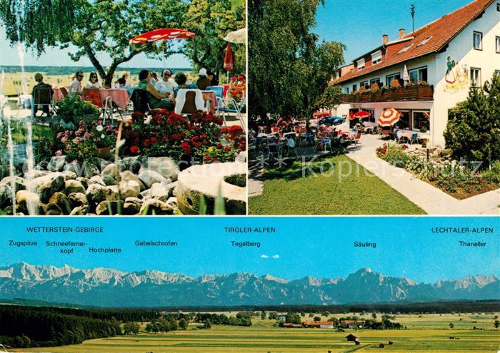 Bad Woerishofen Gaststaette Hartenthal Alpenpanorama