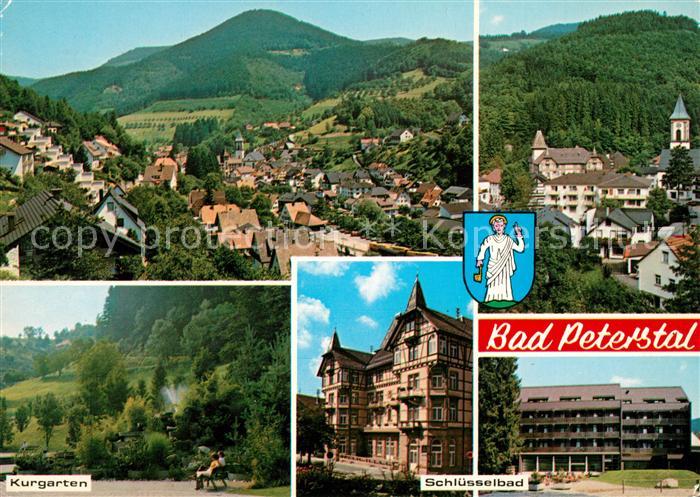 Bad Peterstal-Griesbach Stadtpanorama Schwarzwald Kurgarten Schluesselbad