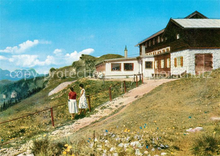 Lenggries Brauneckhaus mit Blick auf Zugspitze