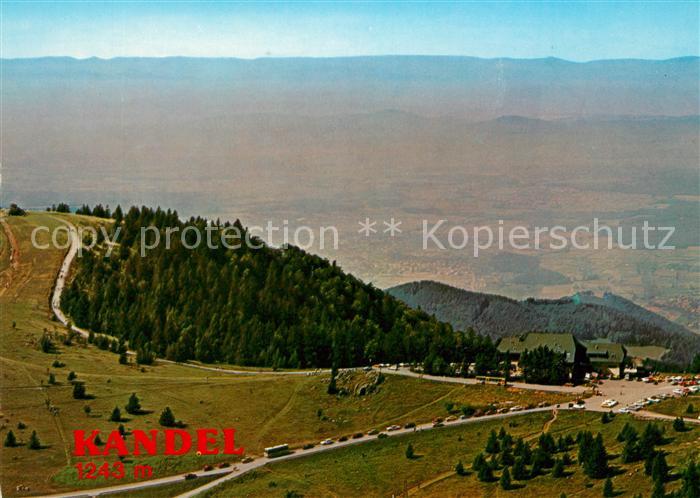 Kandel Breisgau Berghotel Schwarzwald Blick ins Rheintal Fliegeraufnahme