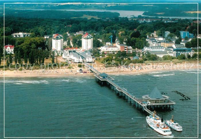 Heringsdorf Ostseebad Usedom Seebruecke Strand Fliegeraufnahme