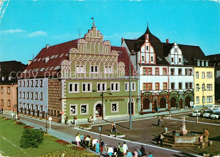 Weimar Thueringen Stadthaus Lucas Cranach Haus Brunnen Altstadt