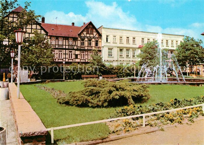 Wernigerode Harz Nikolaiplatz Springbrunnen