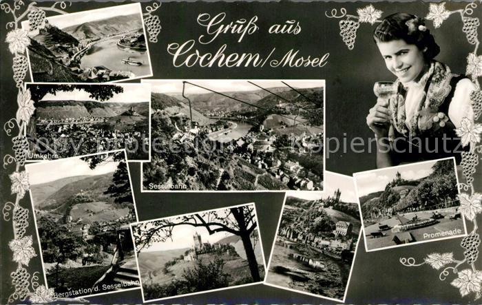 Cochem Mosel Bergstation Sesselbahn Promenade