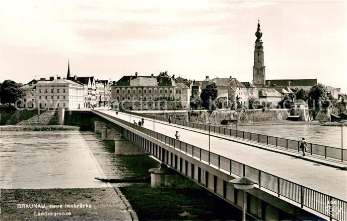 Braunau Inn Neue Innbruecke Landesgrenze