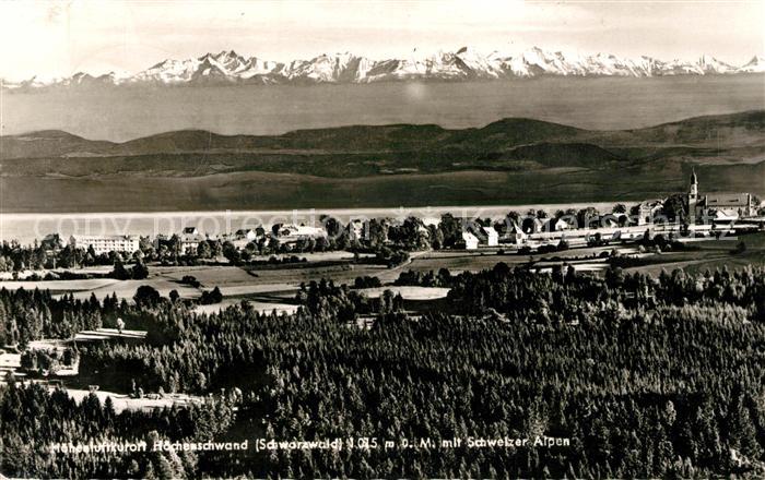 Hoechenschwand Schwarzwald BW Panorama Schweizer Alpen