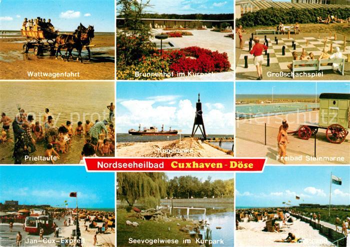 Cuxhaven Doese Nordseebad Wattwagenfahrt Brunnenhof Kurpark Prieltaufe Jan Cux E