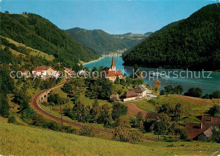 St Nikola an der Donau Kirche Panorama
