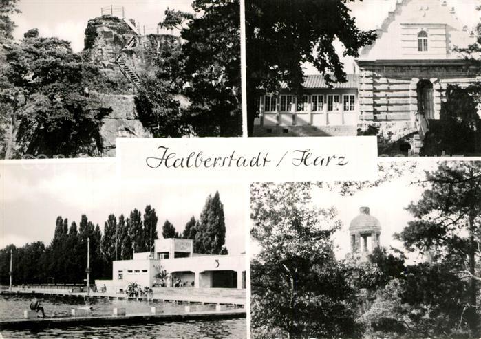 Halberstadt Glaeserner Moench Jagdschloss Sommerbad