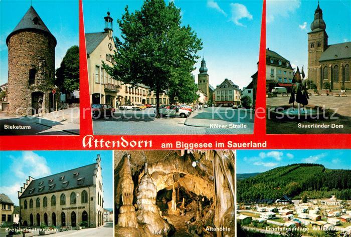 Attendorn Bieketurm Sauerlaender Dom Attahoehle Kreisheimatmuseum