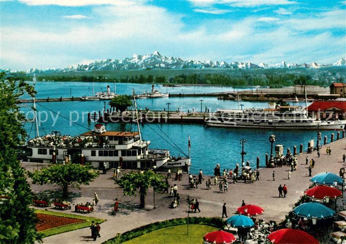 Konstanz Bodensee Konzilterrassen Hafen