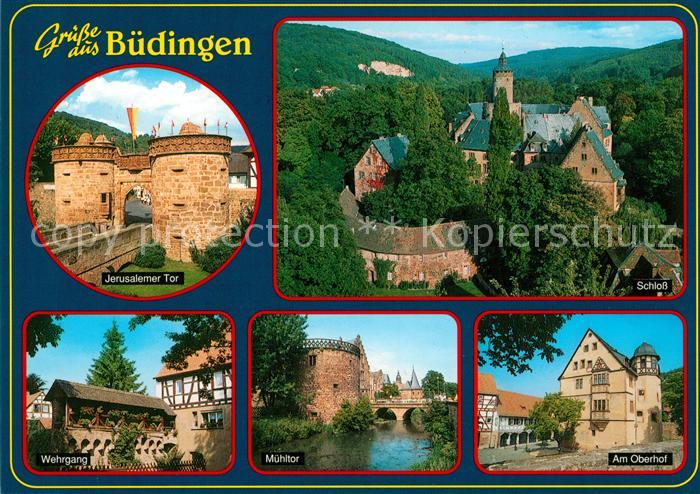 Buedingen Hessen Jerusalemer Tor Schloss Wehrgang Muehltor Oberhof