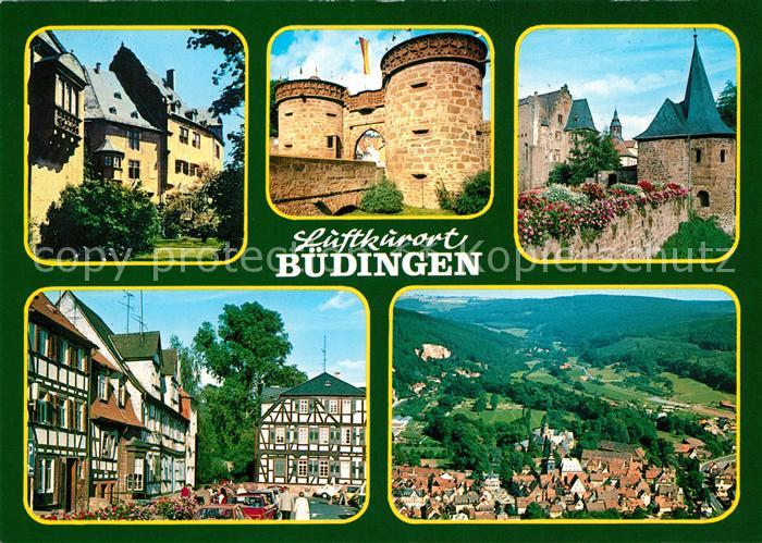 Buedingen Hessen Schloss Marktplatz Panorama