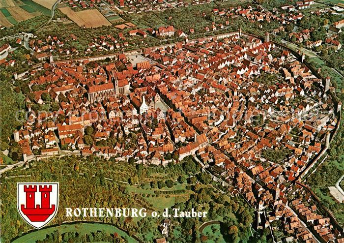 Rothenburg Tauber Fliegeraufnahme
