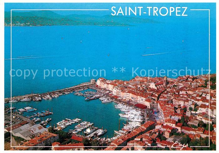 Saint Tropez Var Fliegeraufnahme Hafen