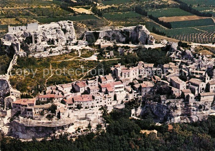 Les Baux-de-Provence Fliegeraufnahme Altstadt